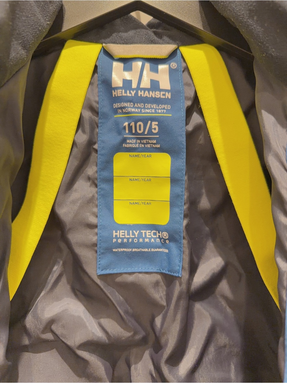 Helly Hansen Kids Blue One-Piece Storm Waterproof Playsuit rainsets - Picture 5 of 7